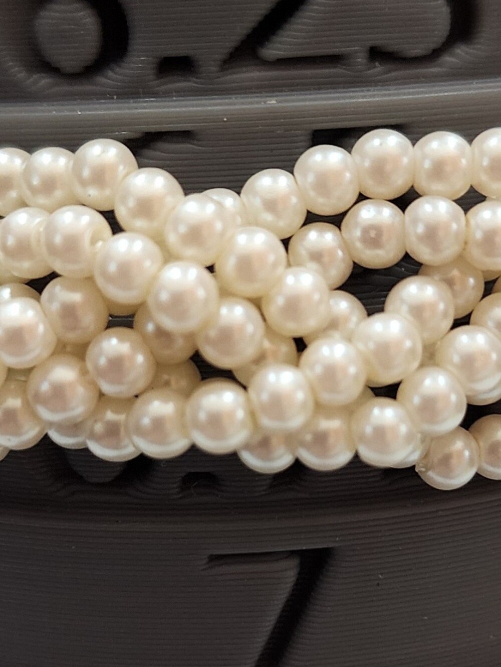 Avon Creamy Pearl Bracelet Braided 6.5"